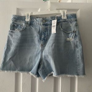 Loft curve love, high rise, jean shorts